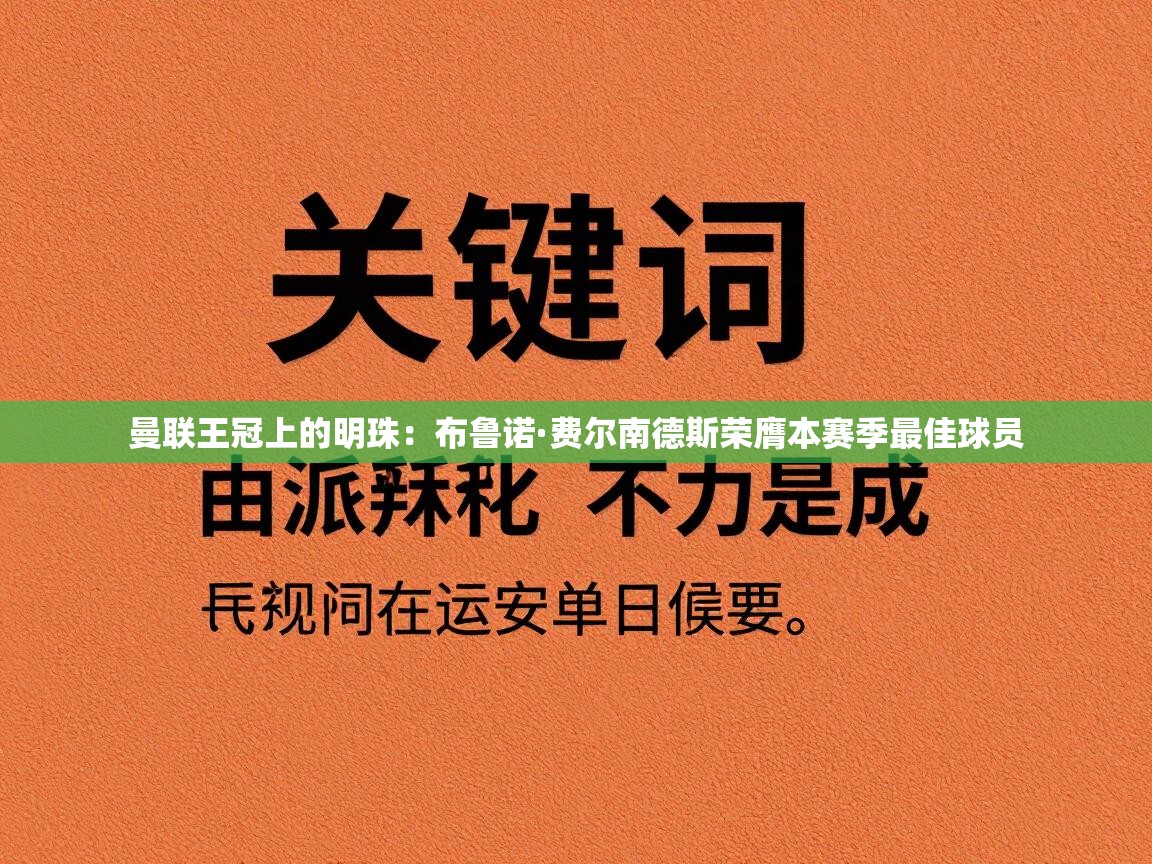 曼联王冠上的明珠：布鲁诺·费尔南德斯荣膺本赛季最佳球员  第2张